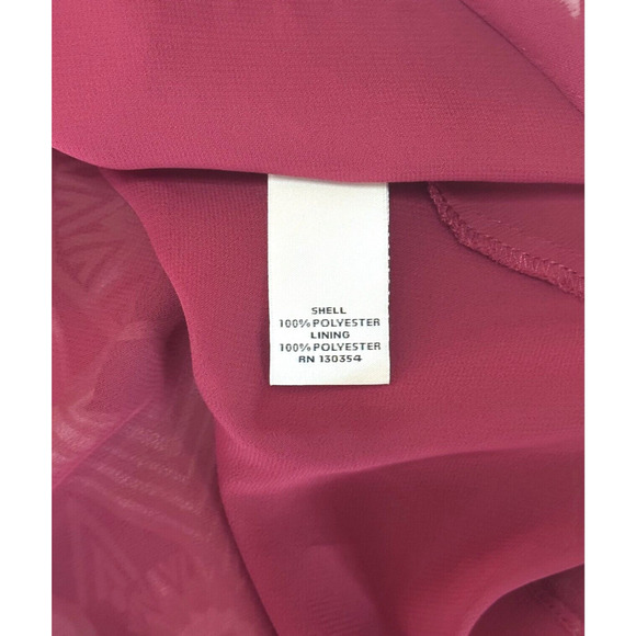 Y2K NICOLE RICHIE Chiffon Midi Boho Dress Red Bow Sundress Cottagecore Hippie - Picture 10 of 11